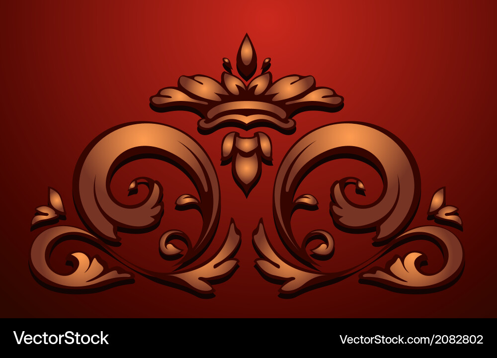 Floral element Royalty Free Vector Image - VectorStock
