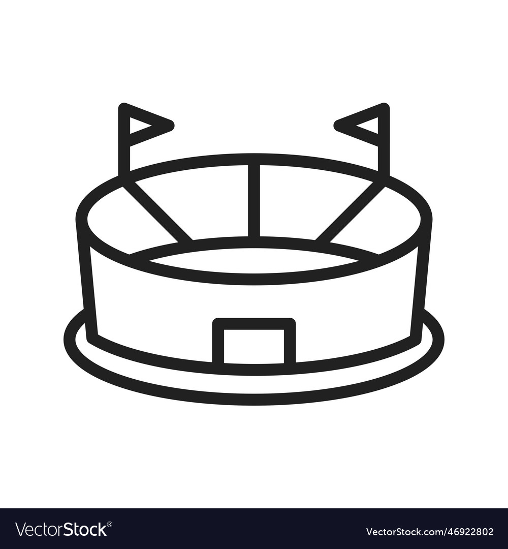 Stadium icon image suitable for mobile Royalty Free Vector