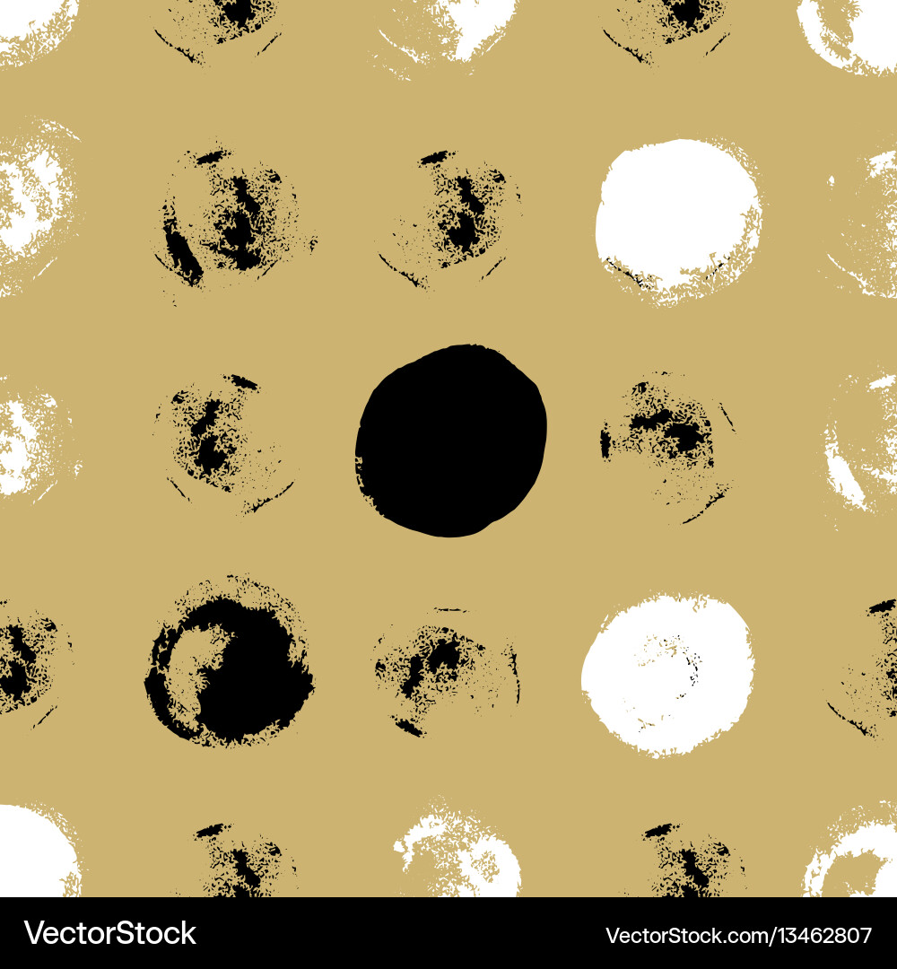 Decorative seamless pattern with circles Vector Image