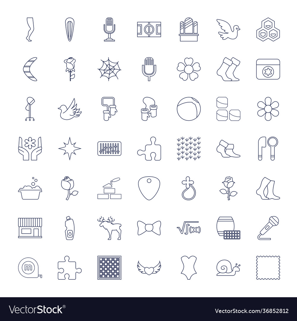 49 pattern icons Royalty Free Vector Image - VectorStock