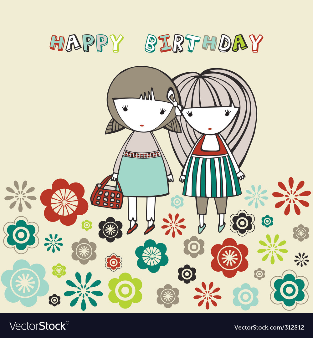 birthday card royalty free vector image vectorstock