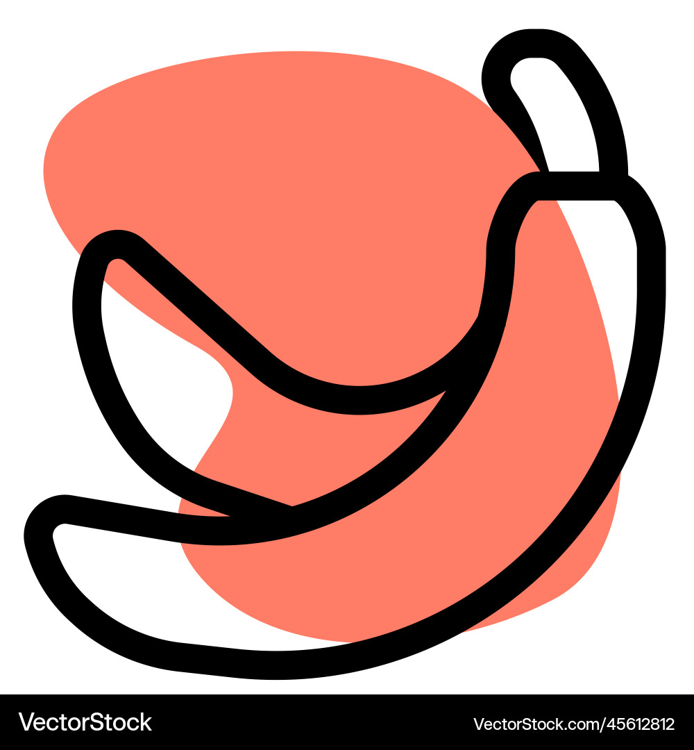 Pair of bananas post workout snack Royalty Free Vector Image