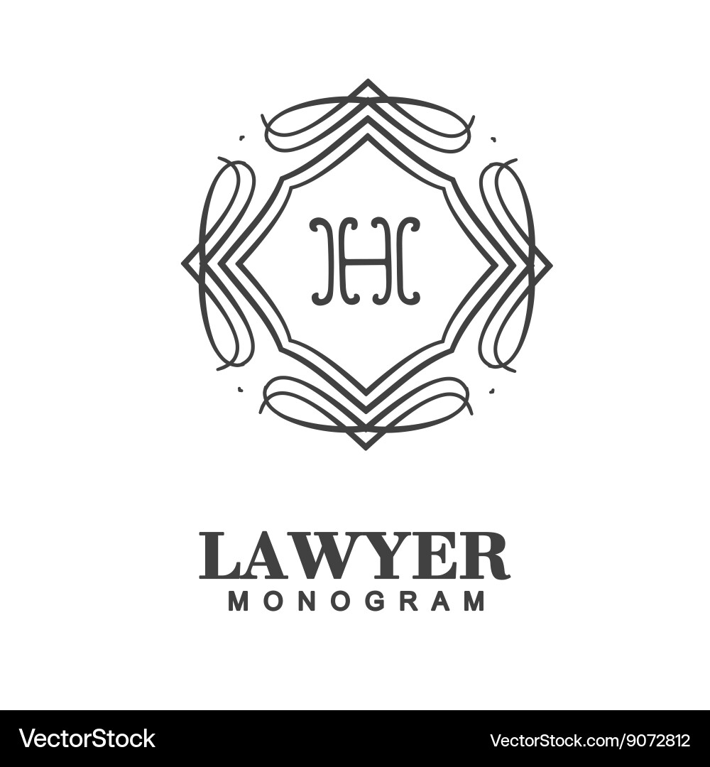 Set monogram logo template Royalty Free Vector Image