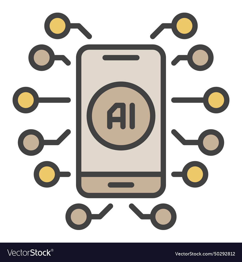 Smartphone and artificial intelligence ai