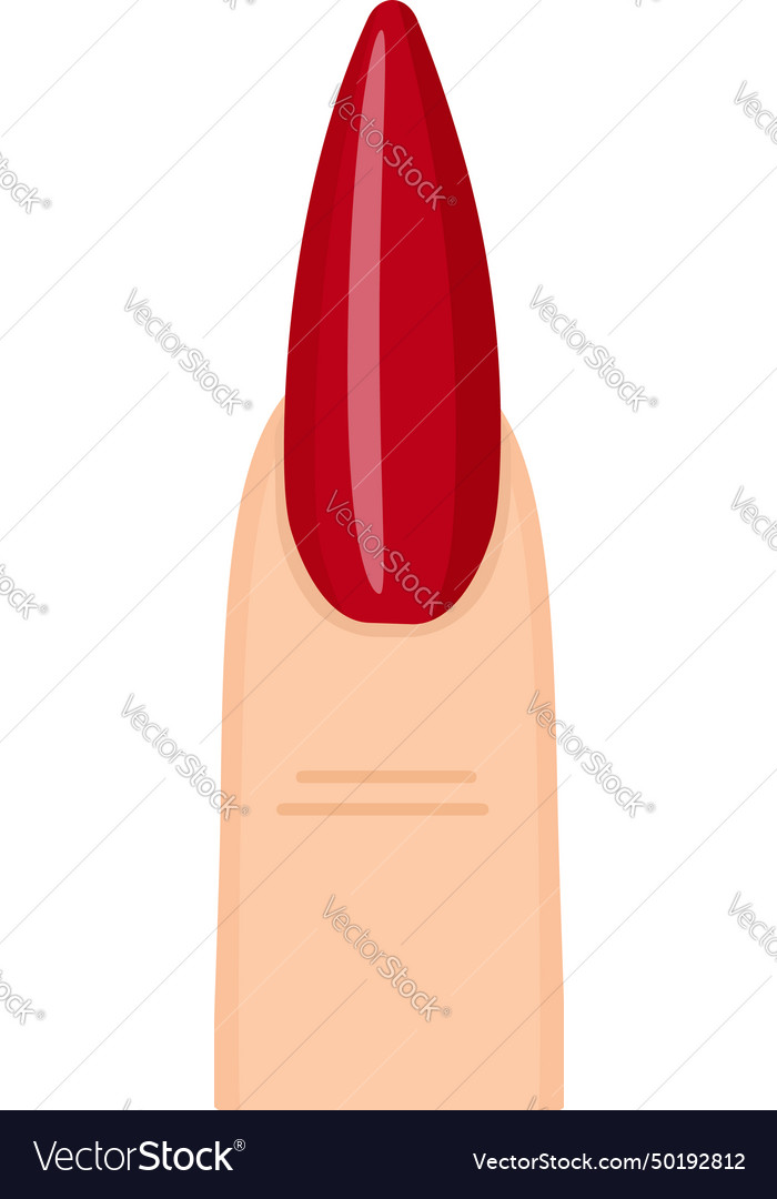 Stylish nail icon cartoon acrylic studio Vector Image