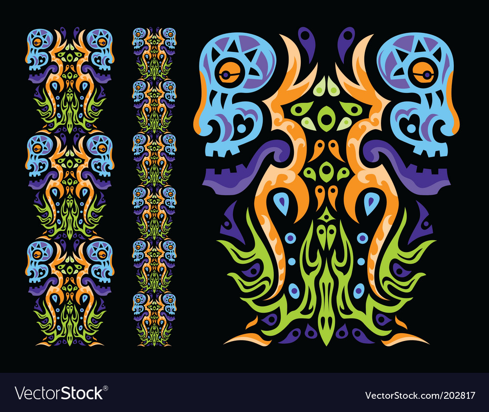 Funky graphic design Royalty Free Vector Image