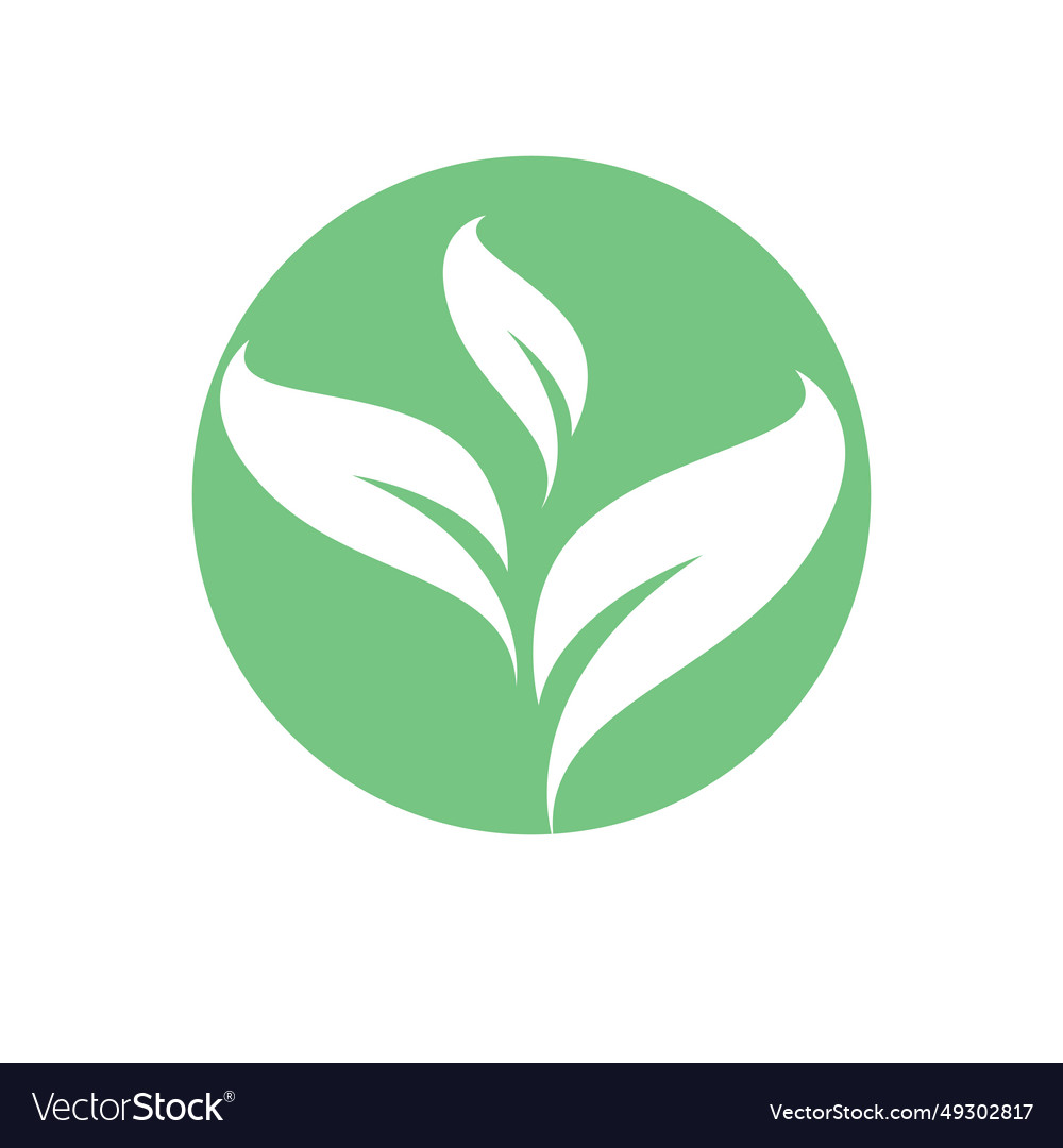 Green tree leaf ecology nature element logo icon Vector Image