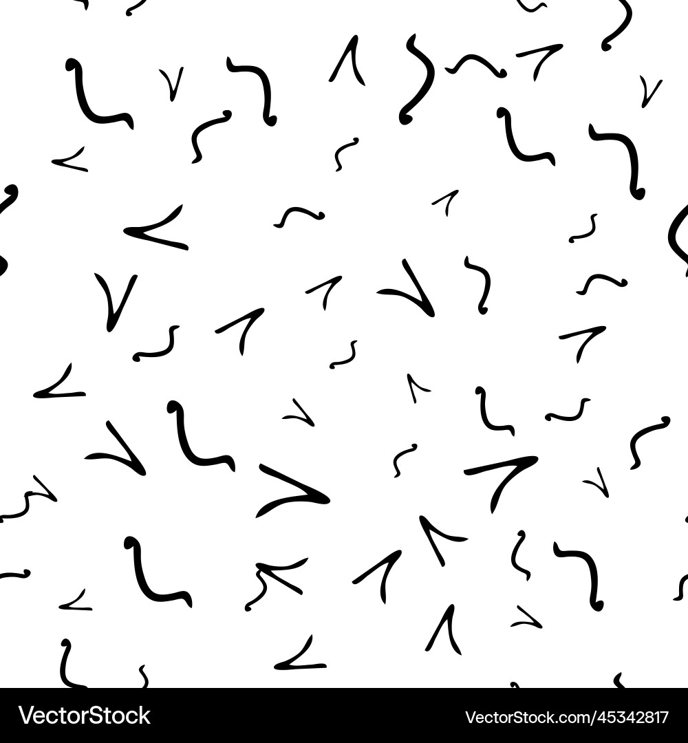 Seamless pattern with sketch squiggle Royalty Free Vector