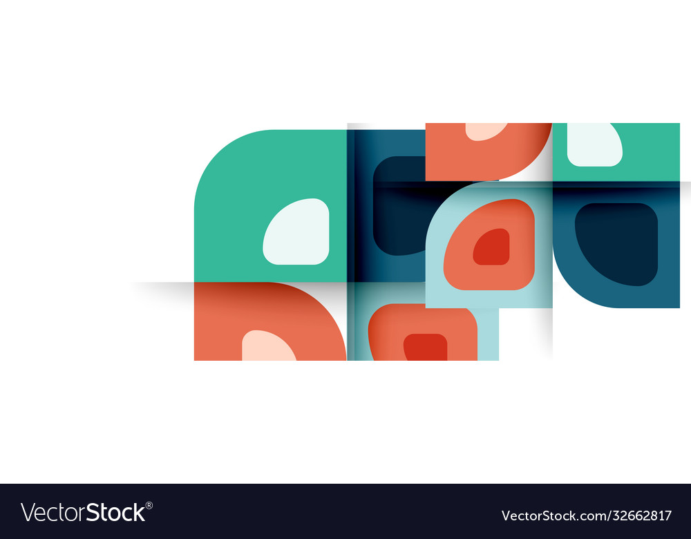 Set modern geometric abstract Royalty Free Vector Image