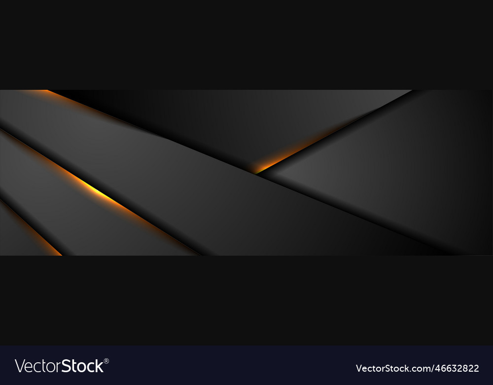 Black abstract background with orange glowing Vector Image