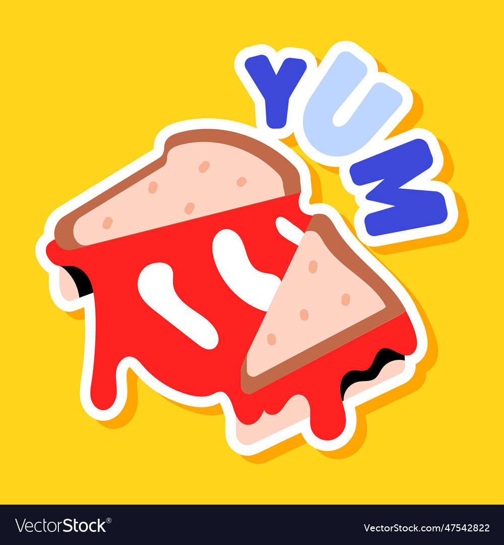 Cheese Sandwich Royalty Free Vector Image - Vectorstock