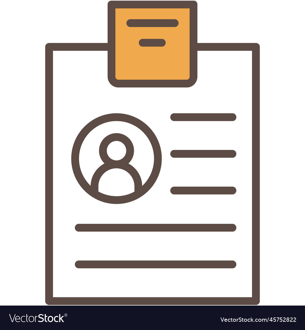 Clipboard with paper register list icon Royalty Free Vector