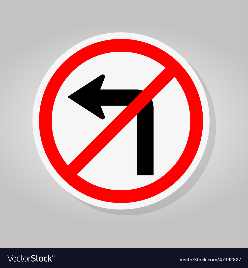 do-not-turn-left-traffic-road-sign-isolate-vector-image