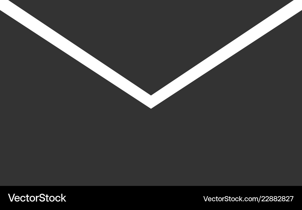 E mail icon flat Royalty Free Vector Image - VectorStock