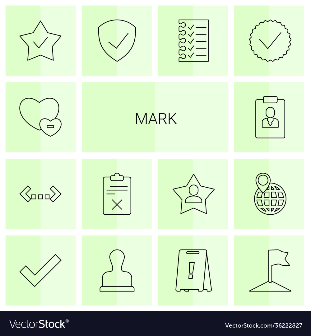 Mark icons