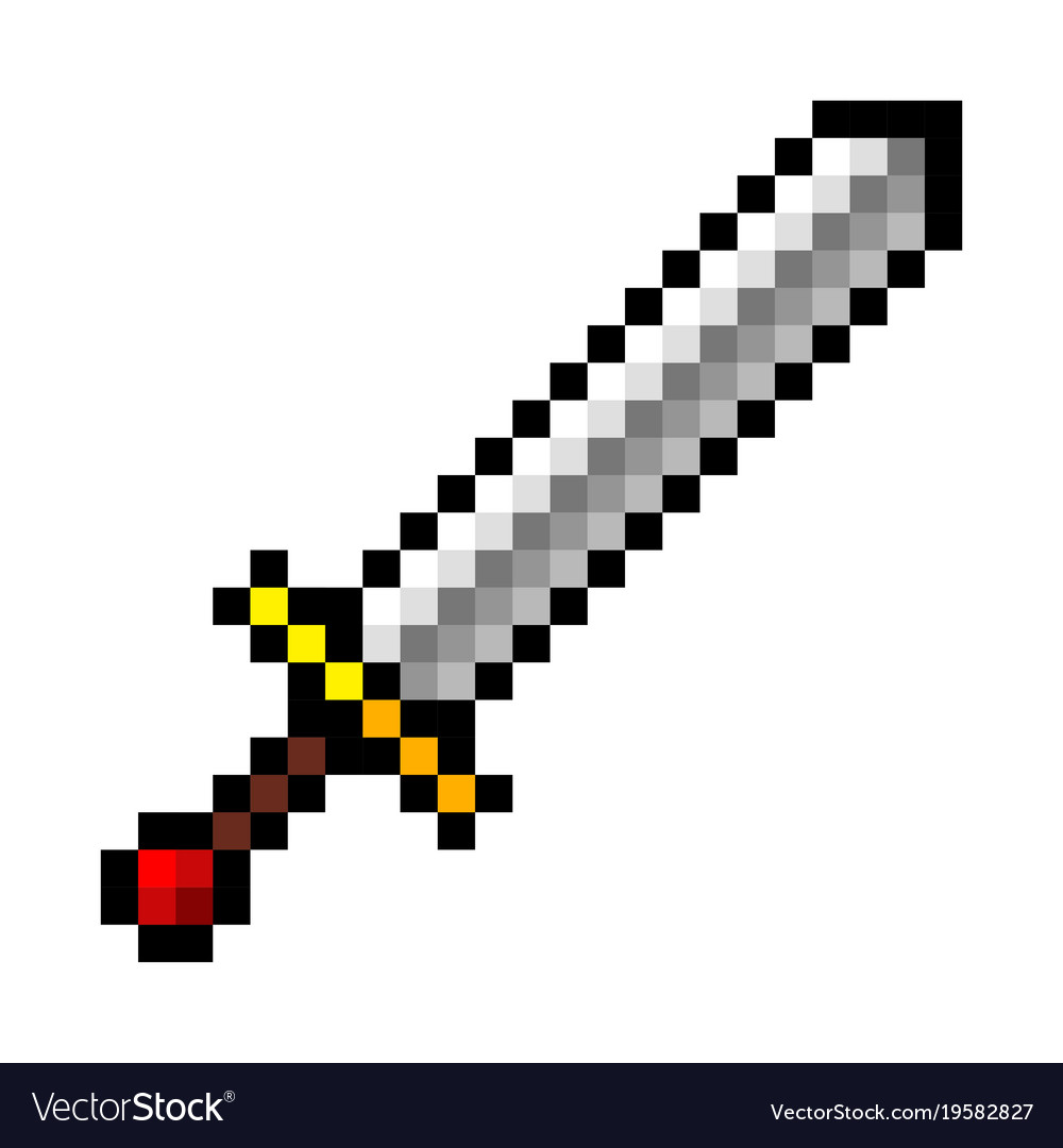 Pixel game sword