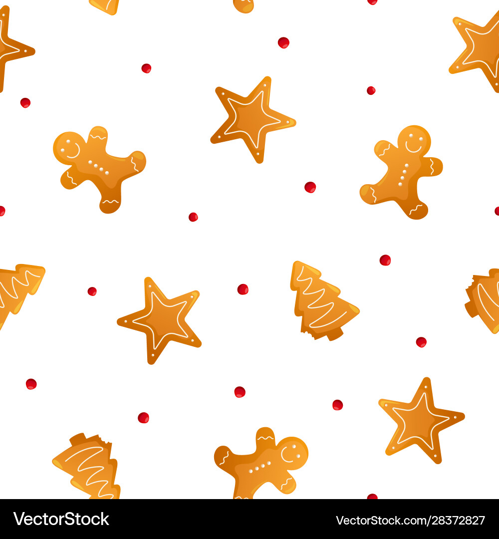 Winter holiday seamless pattern Royalty Free Vector Image