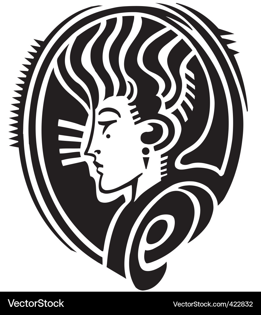 Beautiful face Royalty Free Vector Image - VectorStock