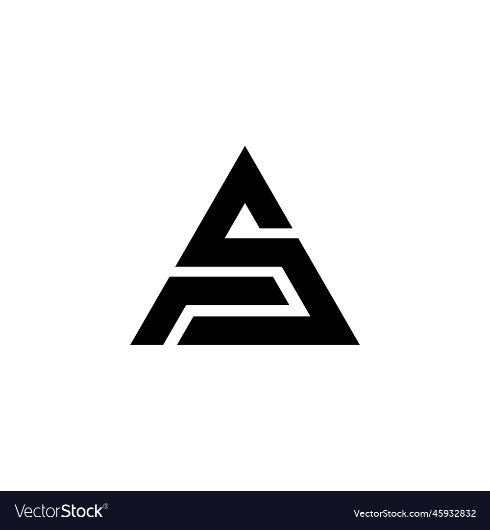 Fs logo design Royalty Free Vector Image - VectorStock