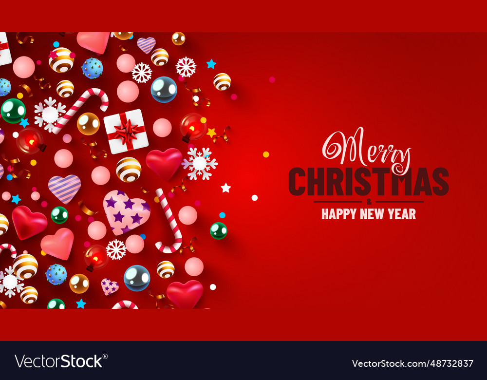 Decorative holiday background year Royalty Free Vector Image