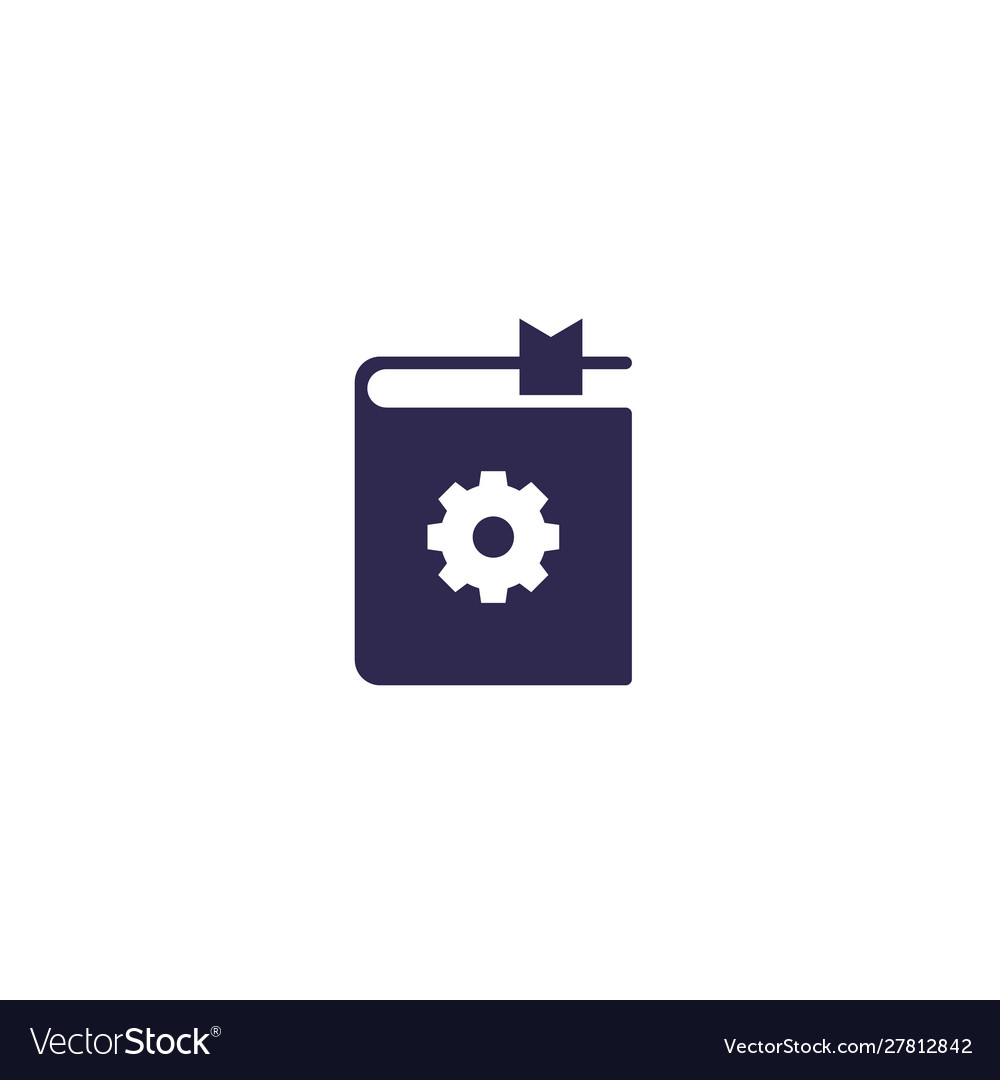 Manual user instructions icon Royalty Free Vector Image