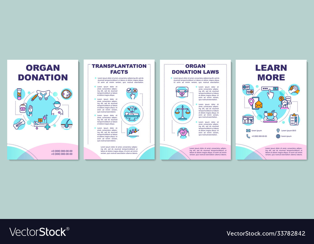 Organ donation brochure template