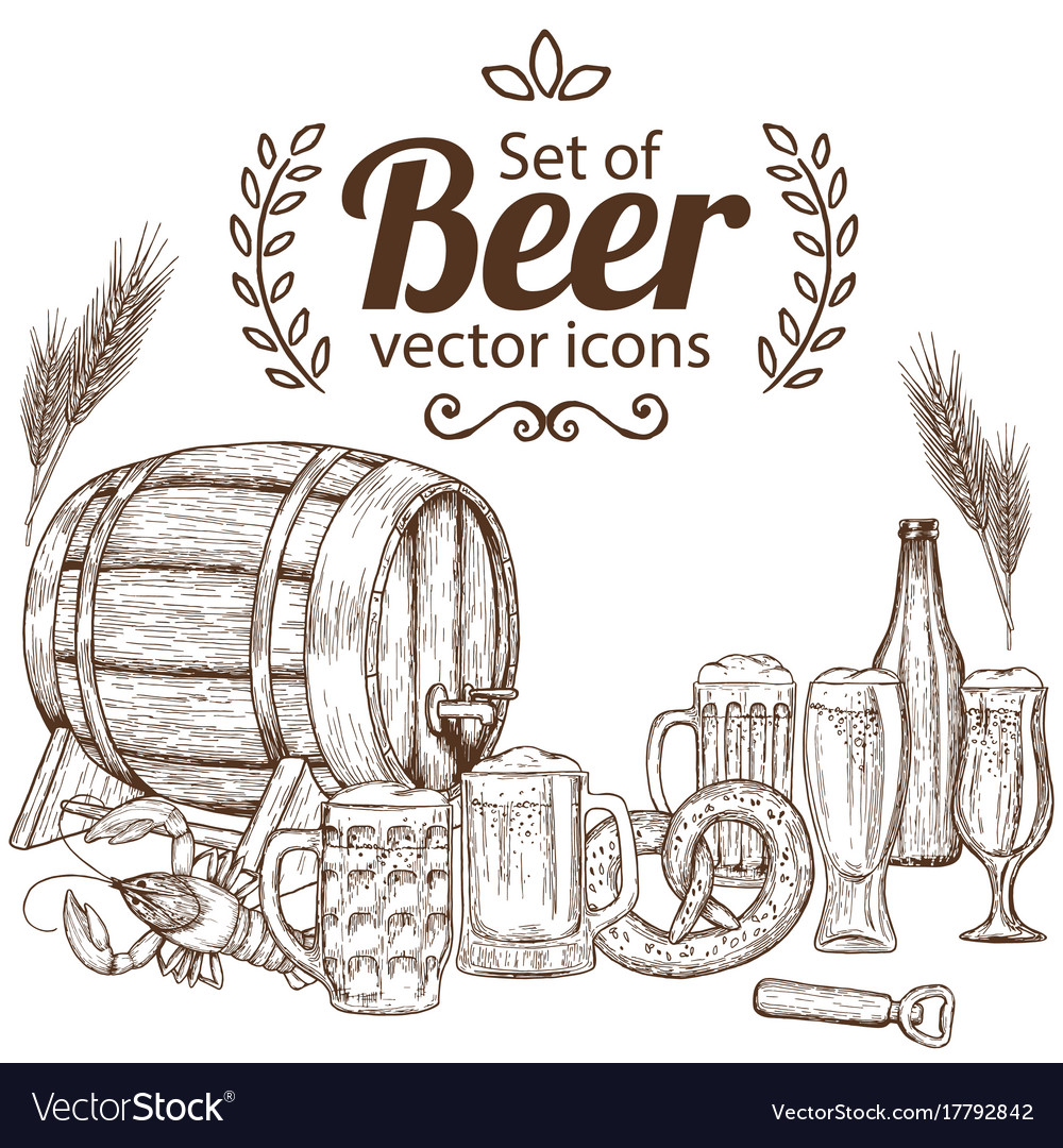 Set of beer icons