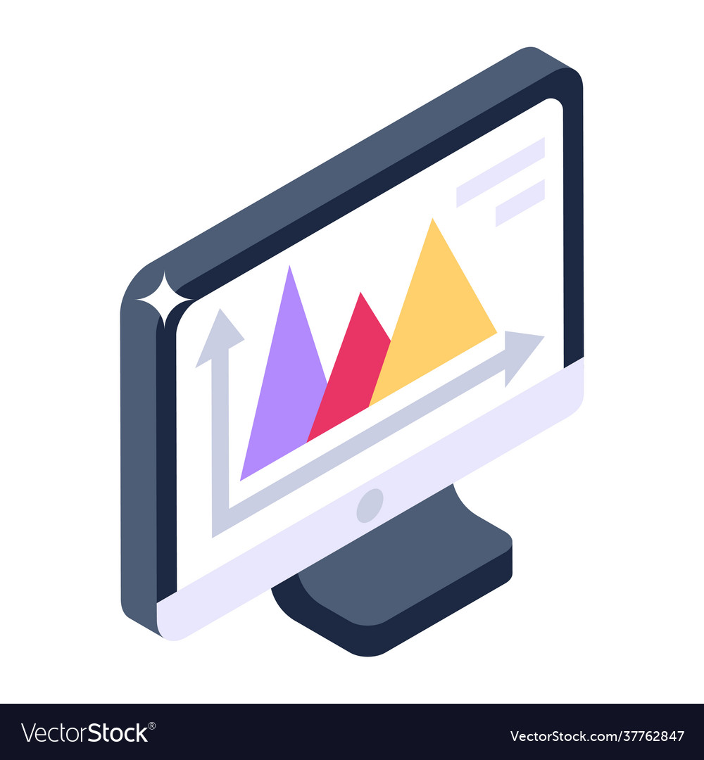 Online graph Royalty Free Vector Image - VectorStock