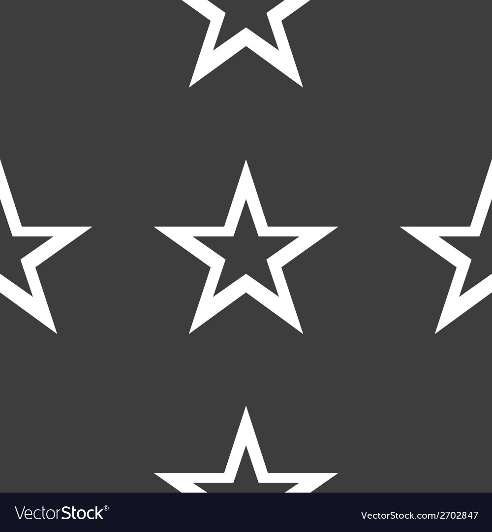 Star web icon flat design seamless gray pattern Vector Image