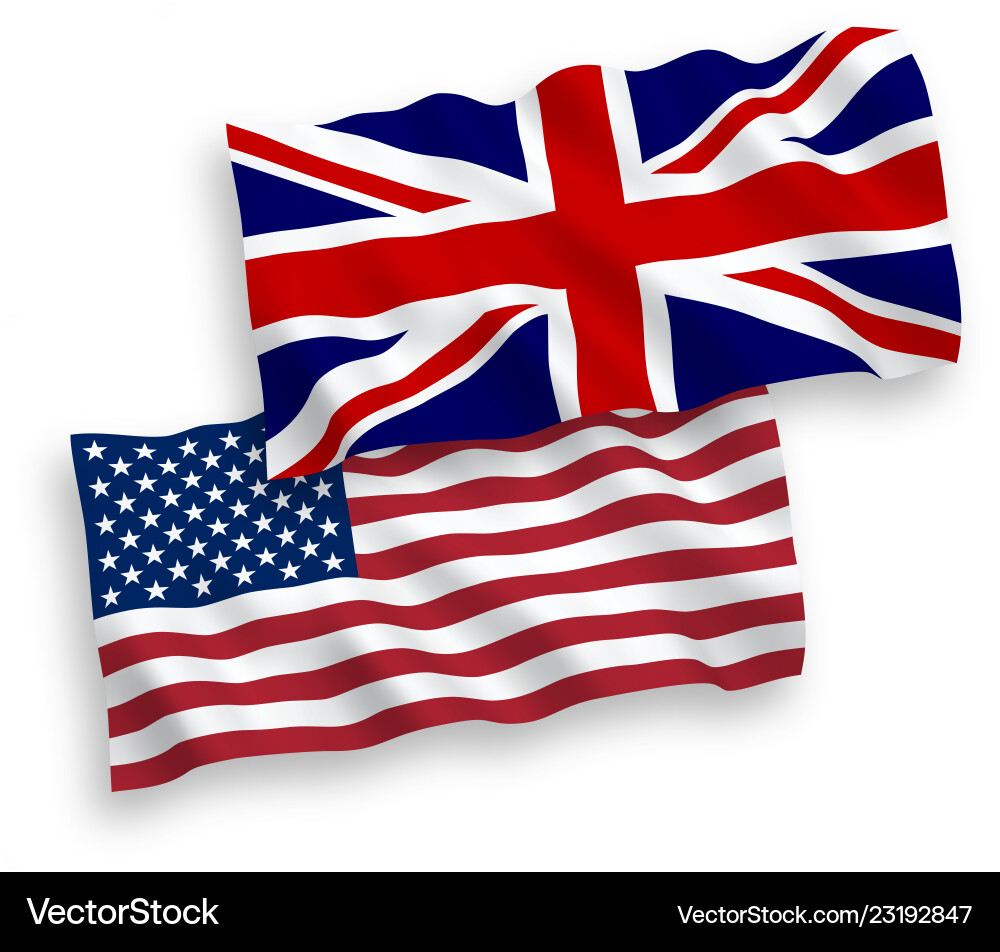 British And American Flag Together
