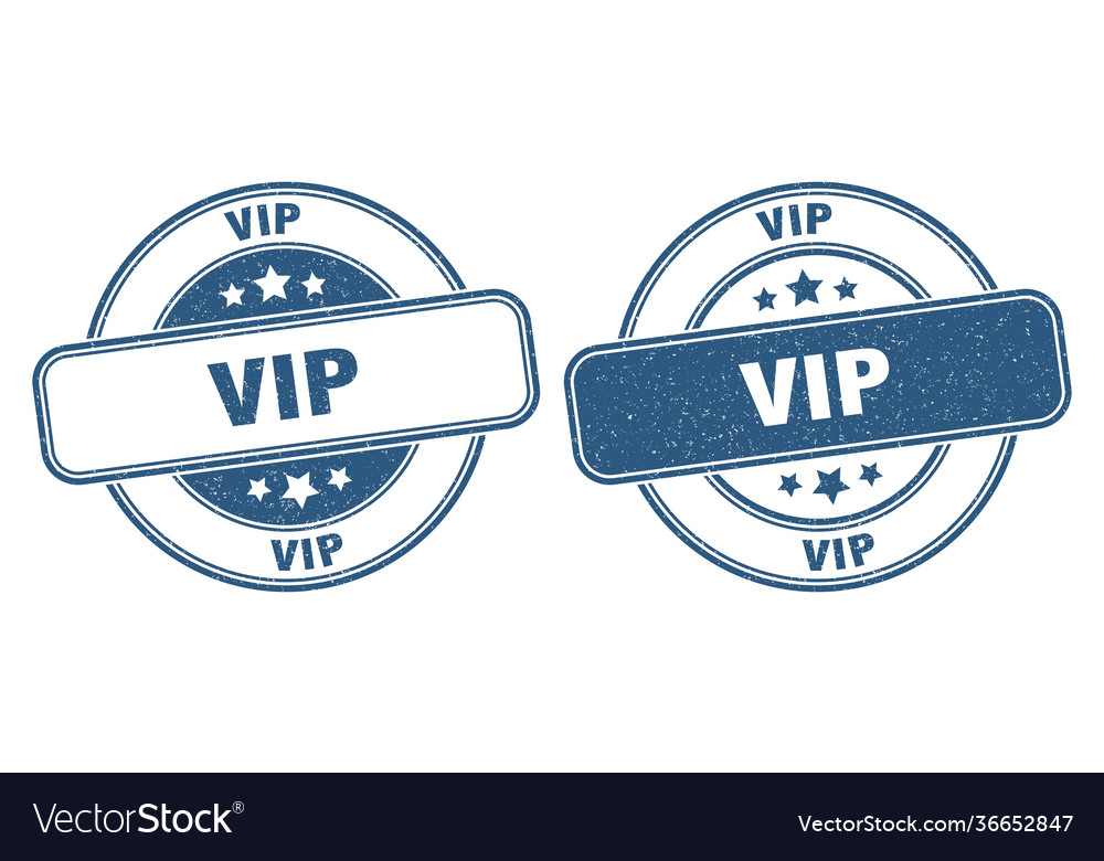 Vip Stempel Etikett runde Grunge Zeichen