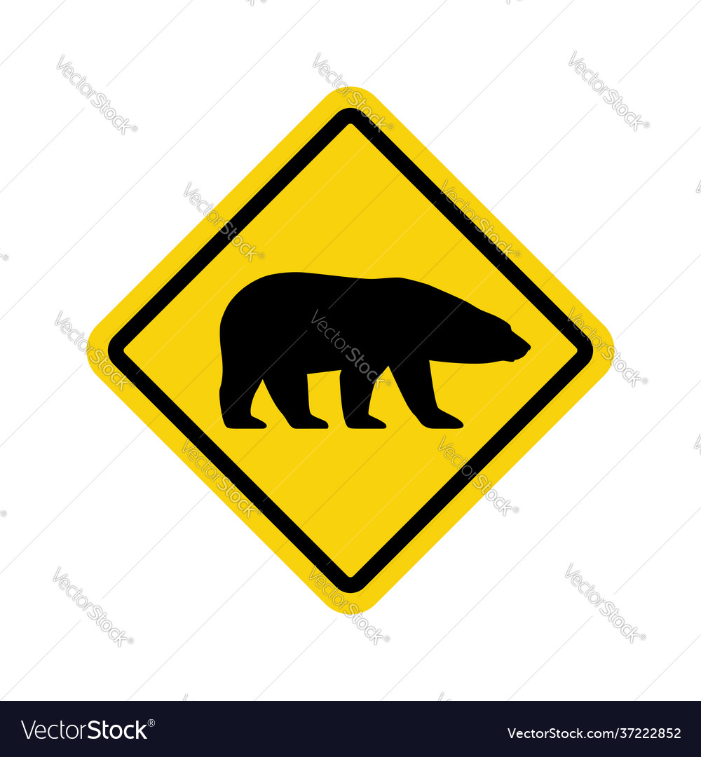 Beware Bears Royalty Free Vector Image - Vectorstock