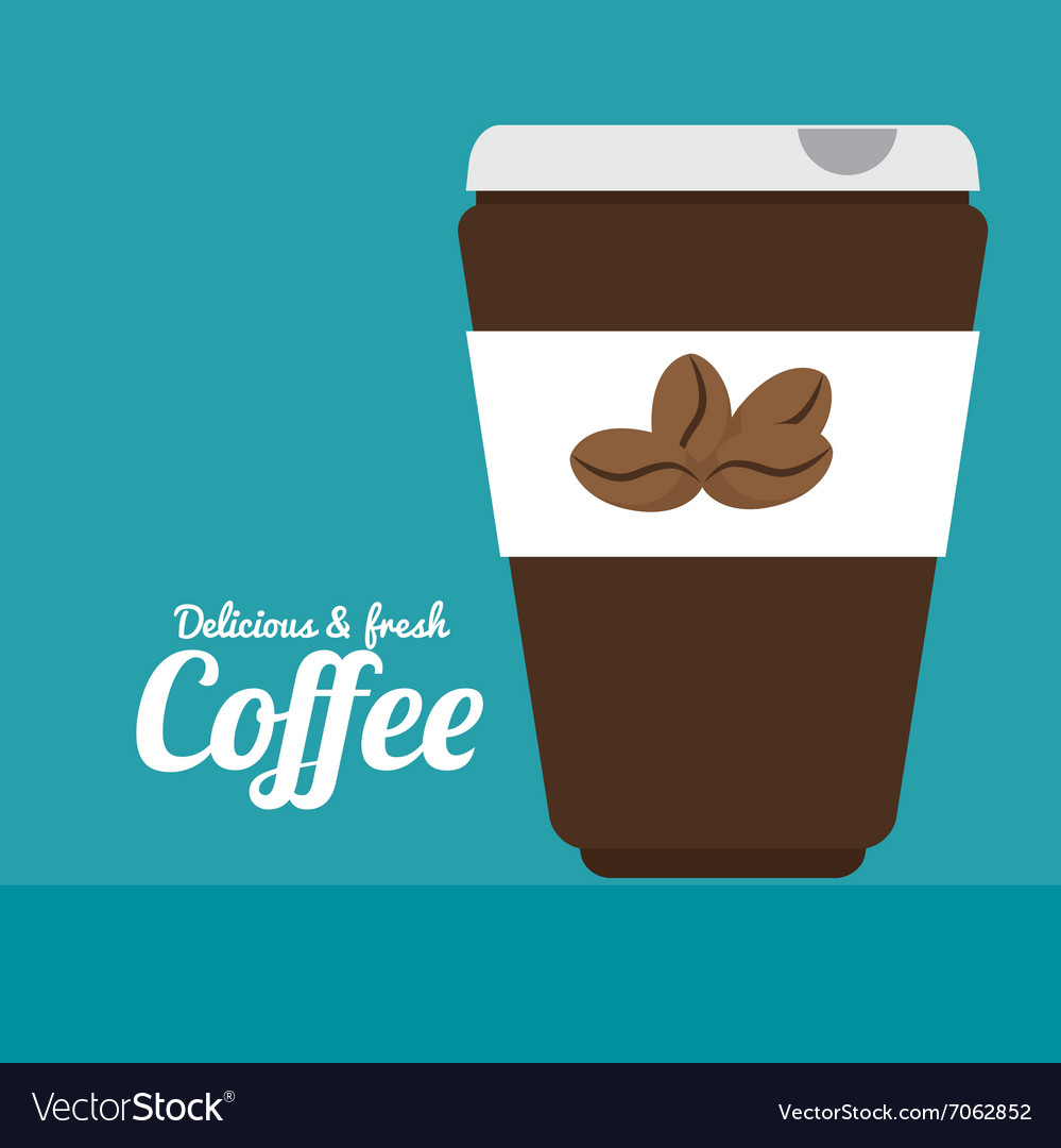 Coffee drink and shop Royalty Free Vector Image