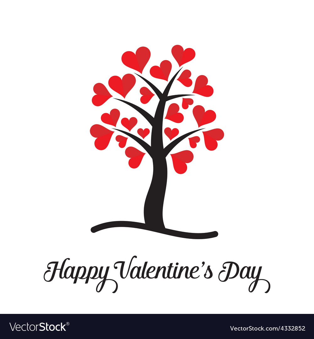 Happy valentine day card Royalty Free Vector Image