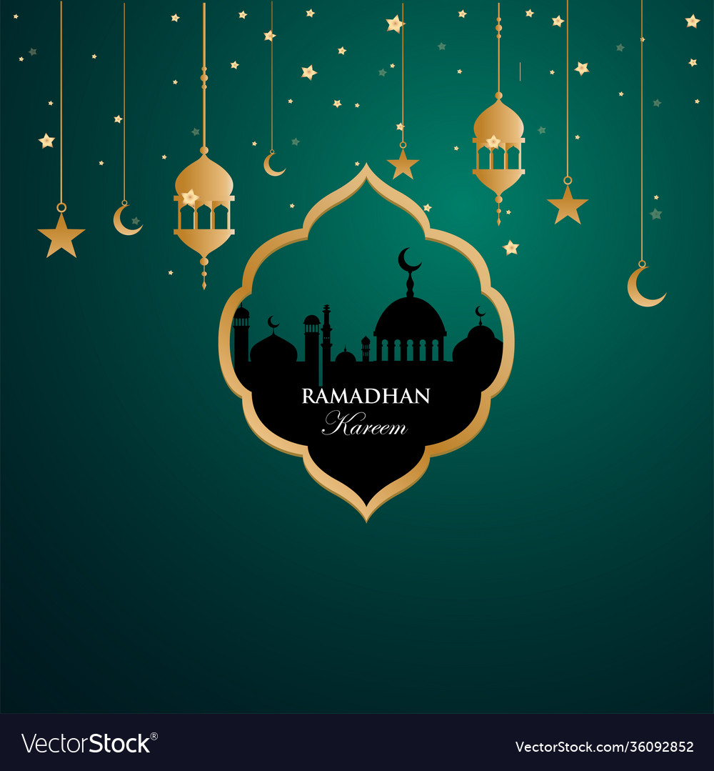 Ramadan kareem islamic background design Vector Image