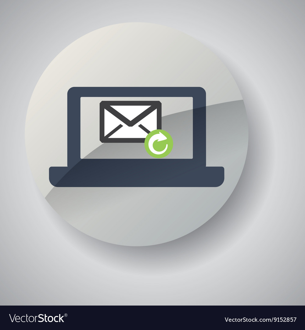 E-Mail-Design-Umschlag-Symbol isoliert