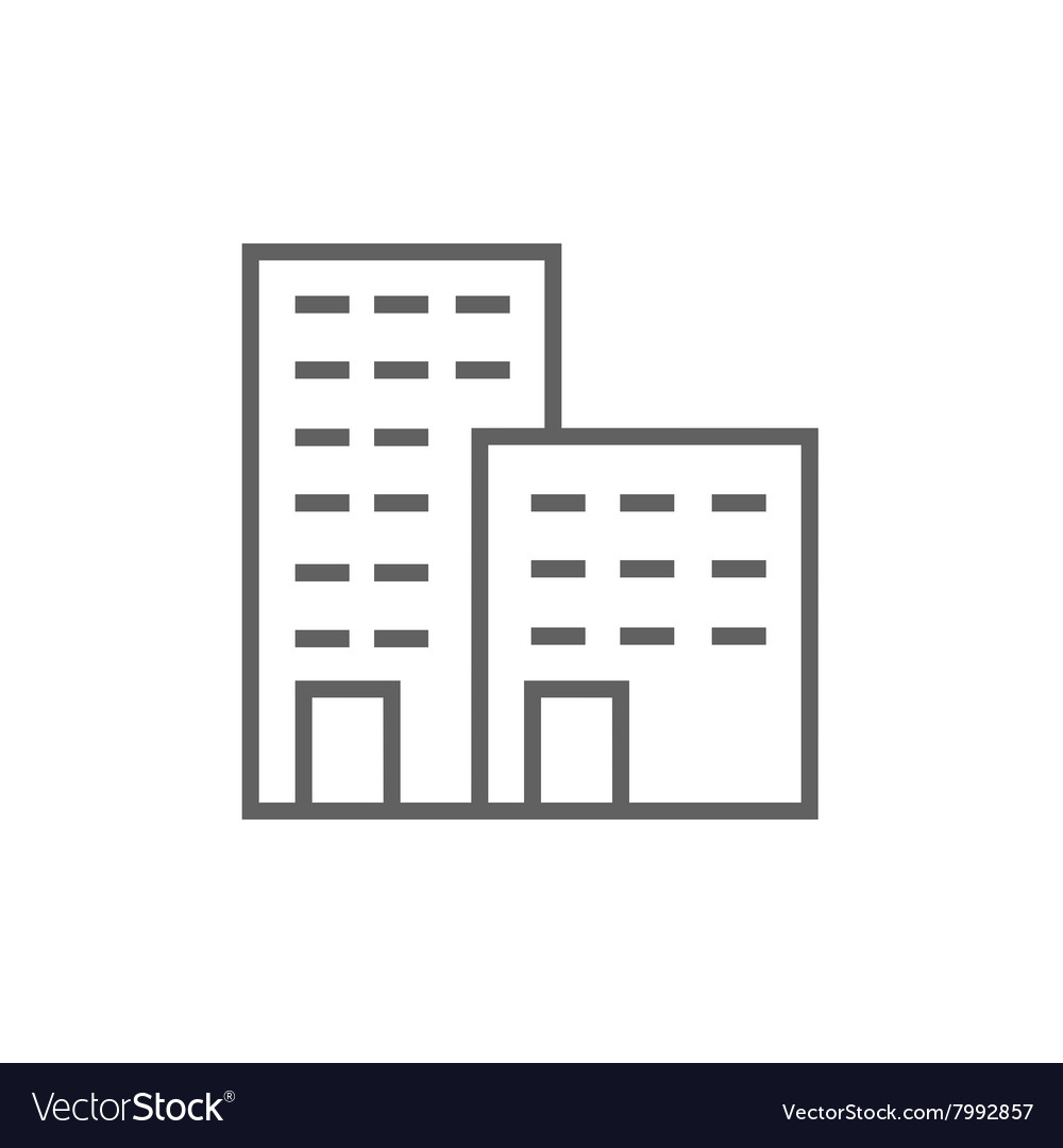 Factory Line Icon Royalty Free Vector Image - Vectorstock