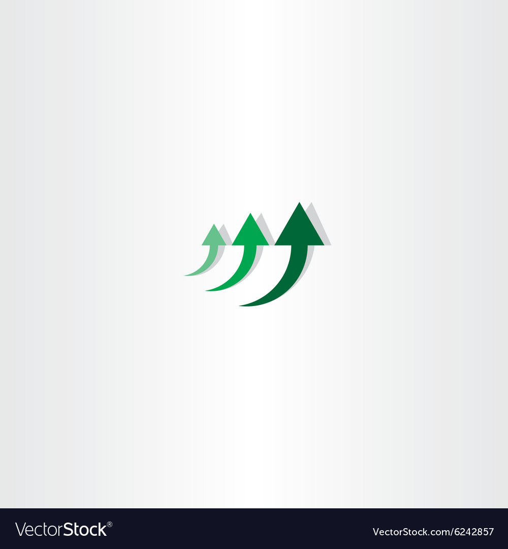 Green arrow chart growth logo