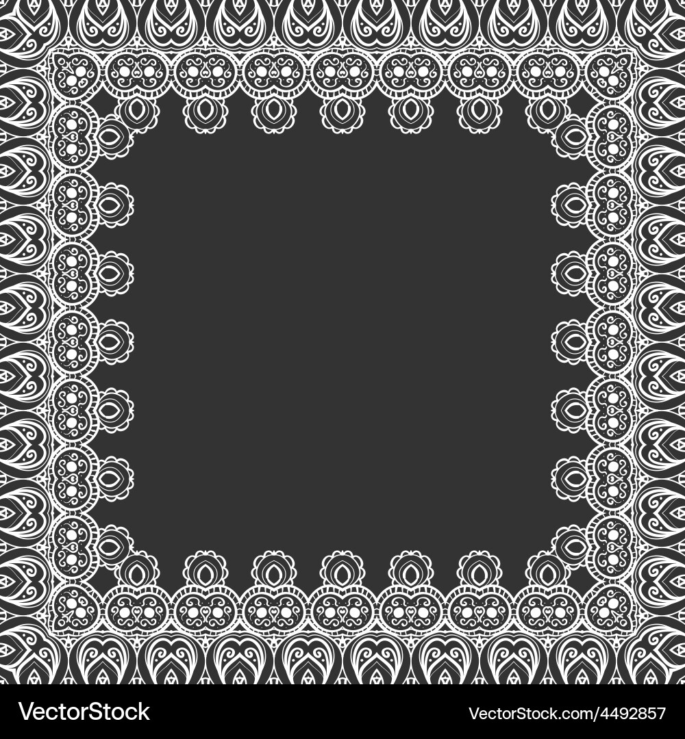 Ornament frame Royalty Free Vector Image - VectorStock