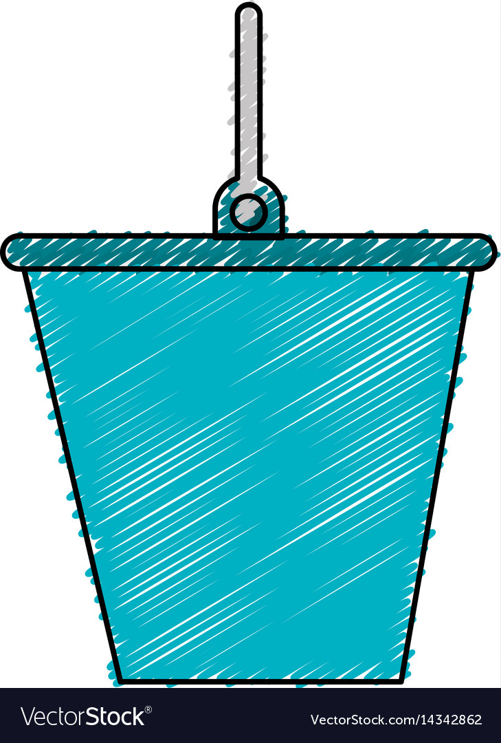 Bucket tool isolated icon Royalty Free Vector Image