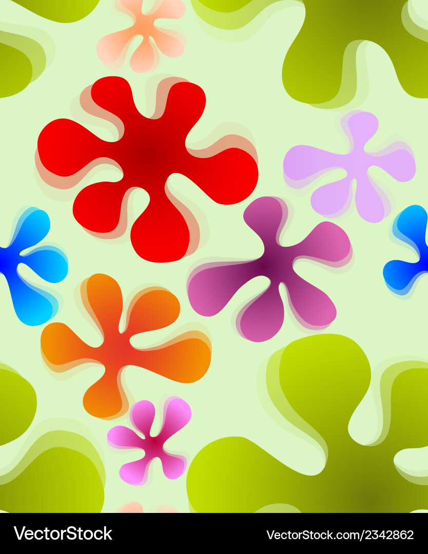 Seamless flower pattern Royalty Free Vector Image