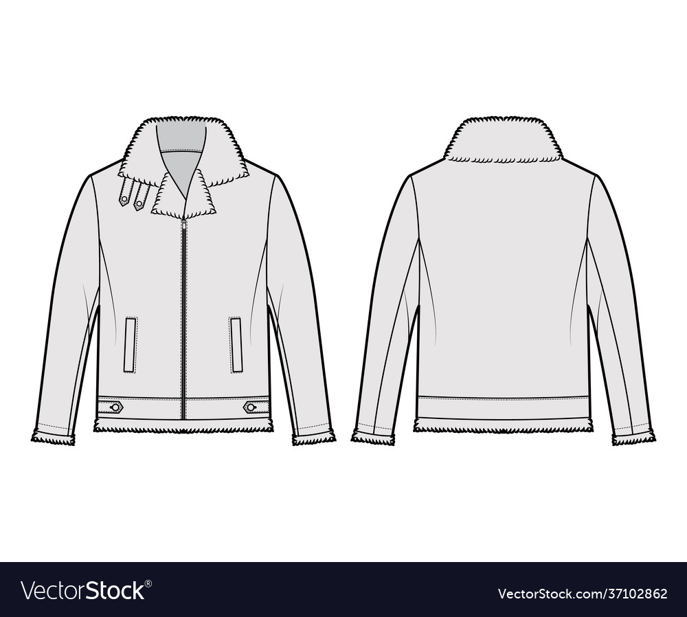 Zip-up bomber leather jacket technical fashion