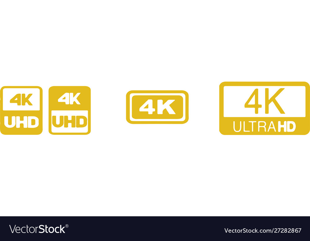 4k ultra hd on color background