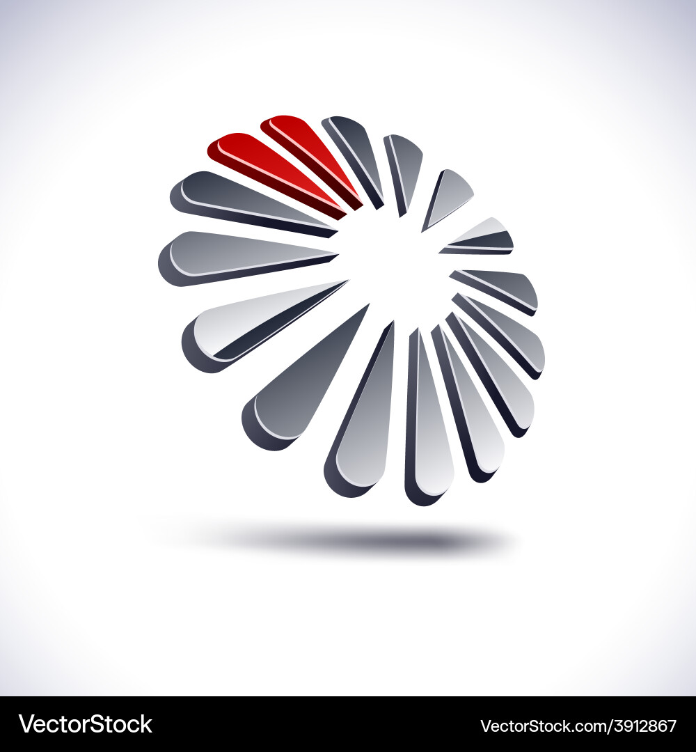 Abstract 3d icon Royalty Free Vector Image - VectorStock
