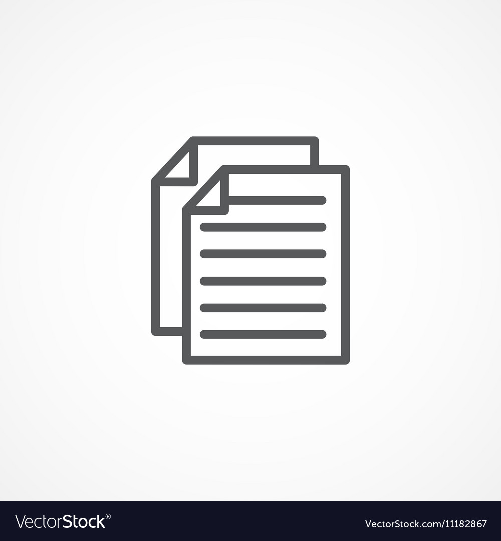 Paperwork icon Royalty Free Vector Image - VectorStock