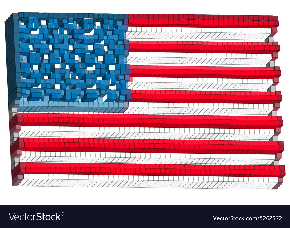 Abstract american flag