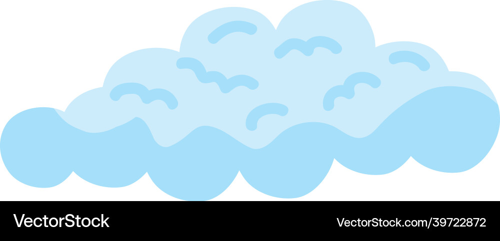 Cloud sky natural icon Royalty Free Vector Image