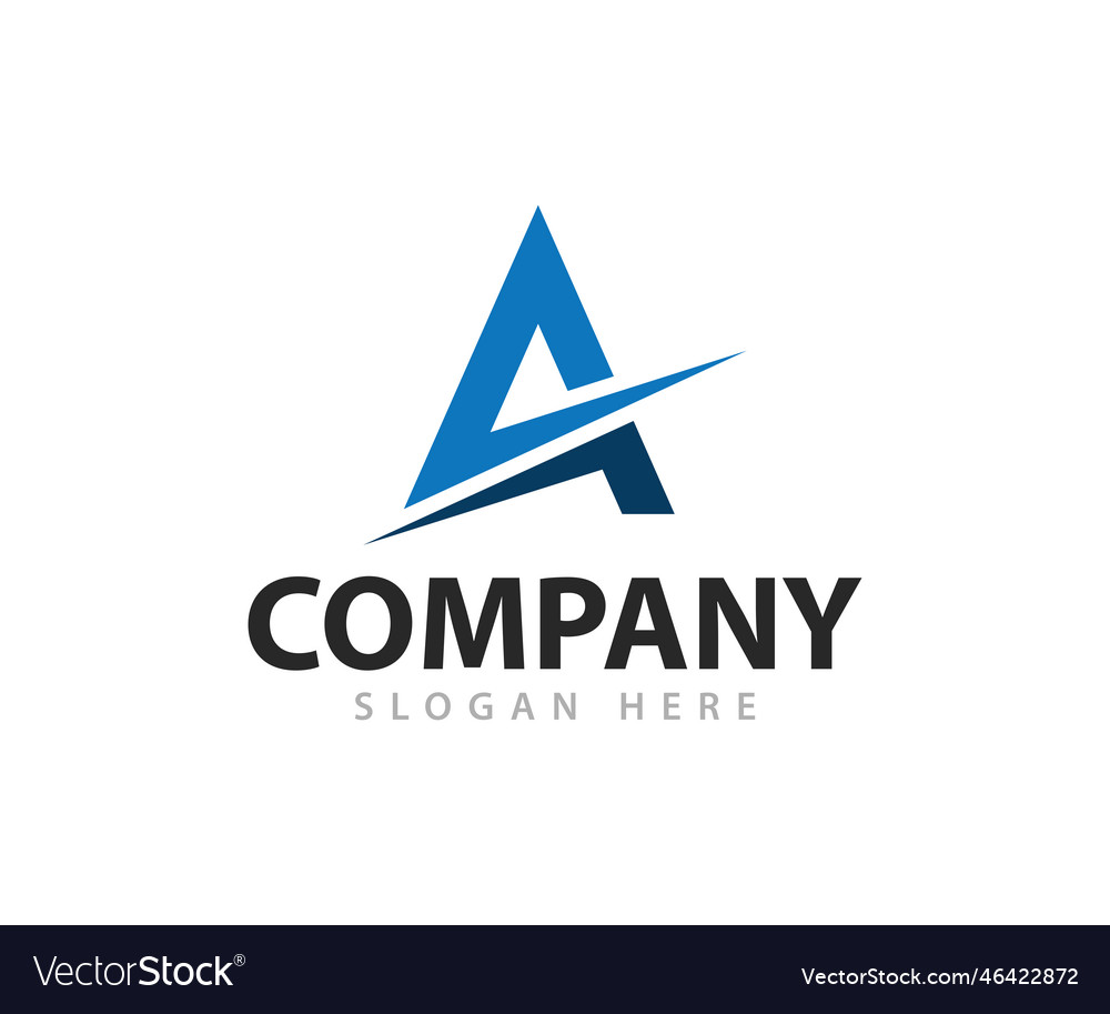 Creative letter a logo design Royalty Free Vector Image