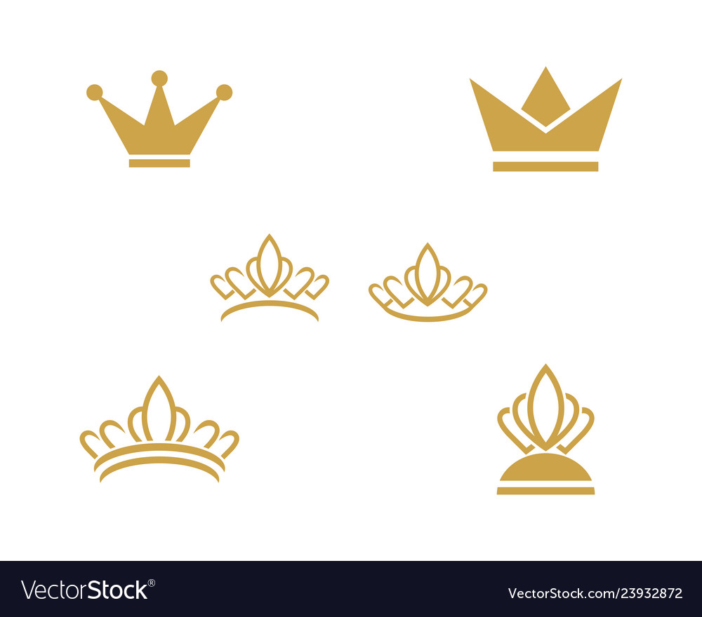 Crown logo template Royalty Free Vector Image - VectorStock