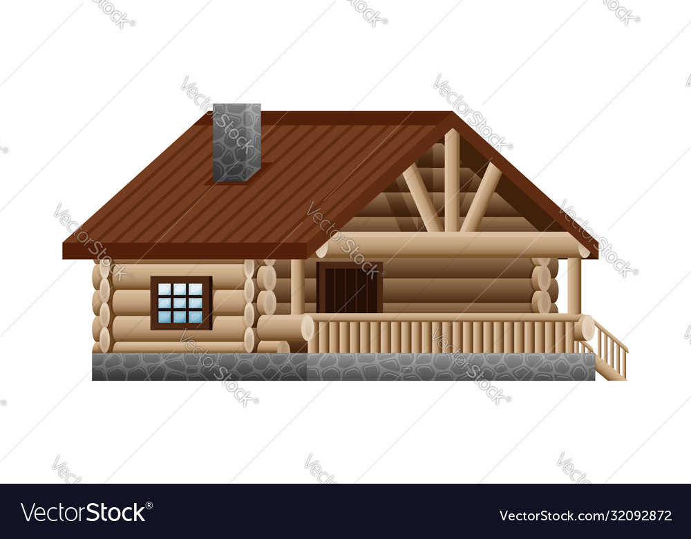 Log wooden house